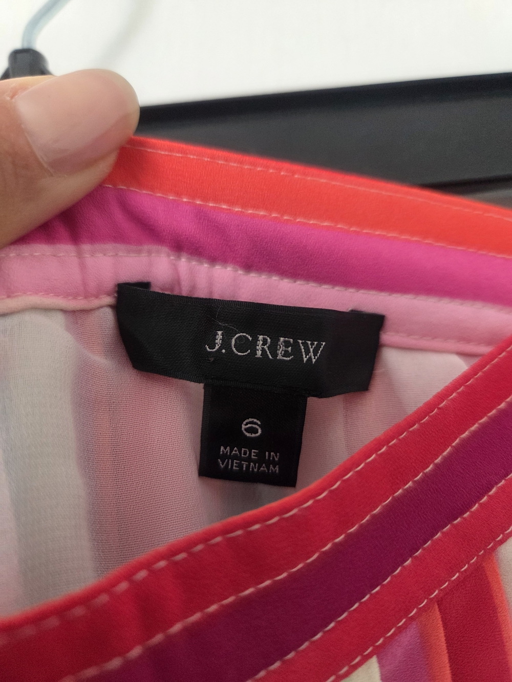 J. Crew Watermelon Colorful Striped Pleated Midi Skirt Multi-Color 6 Medium - Picture 8 of 11
